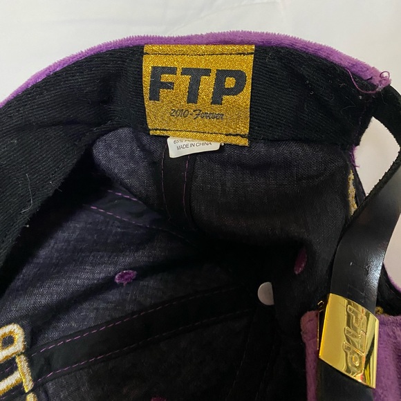 FuckThePopulation 10th Anniversary Purple Velour 6 Panel Hat - Picture 4 of 4